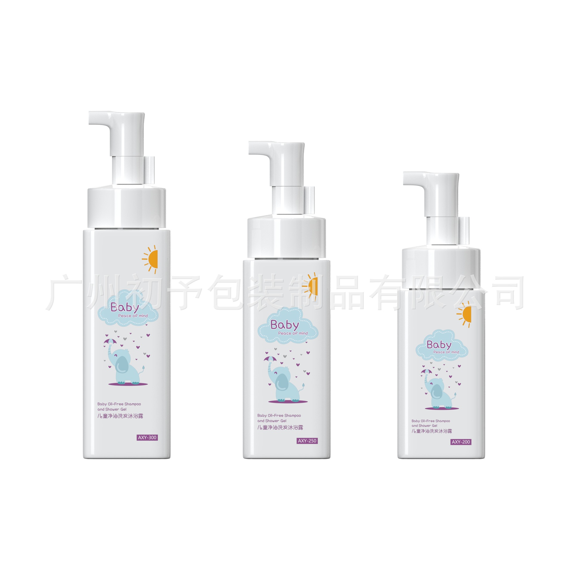 厂家PET儿童洗发沐浴瓶二合一塑料按压式母婴洗护瓶慕斯起泡瓶