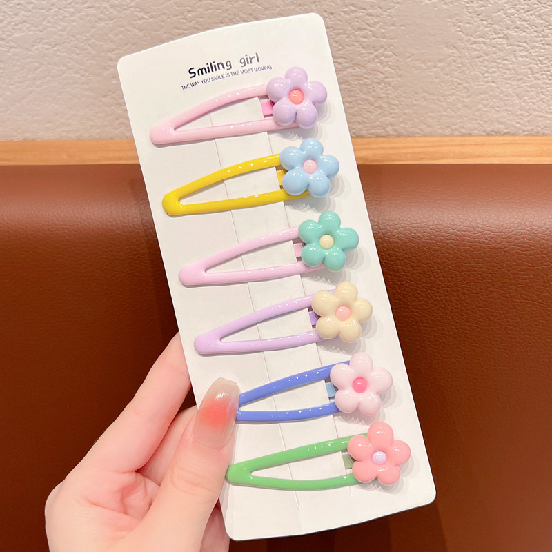 Los niños de dibujos animados horquilla lindo bebé pelo roto BB clip tocado de la niña Cabeza trasera horquilla Bangs clip lateral accesorios para el cabello