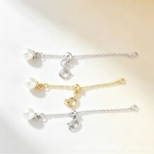 S925���y�{���۳���ʽ���L�β� DIY��������朴���y���Ӑ���