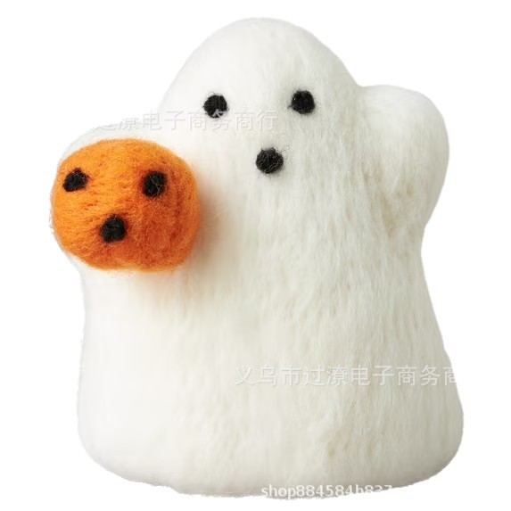 跨境创意 Felt Ghost Tabletop Decoration 南瓜幽灵毛毡装饰礼物|undefined
