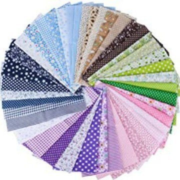 35枚の手作りの布の平織りの綿布の綿の布地の純綿のプリントの布の小さい花の布のセットの布の頭|undefined