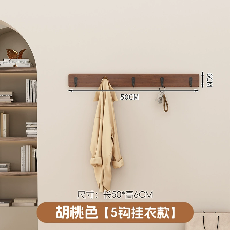 Новый стиль многофункциональная вешалка для одежды крючок для ключей на входной стене на входной стене деревянная вешалка оптом