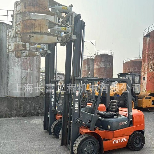 开口1.6米双臂动员夹抱机 合力3吨包夹叉车 二手圆纸卷夹叉车