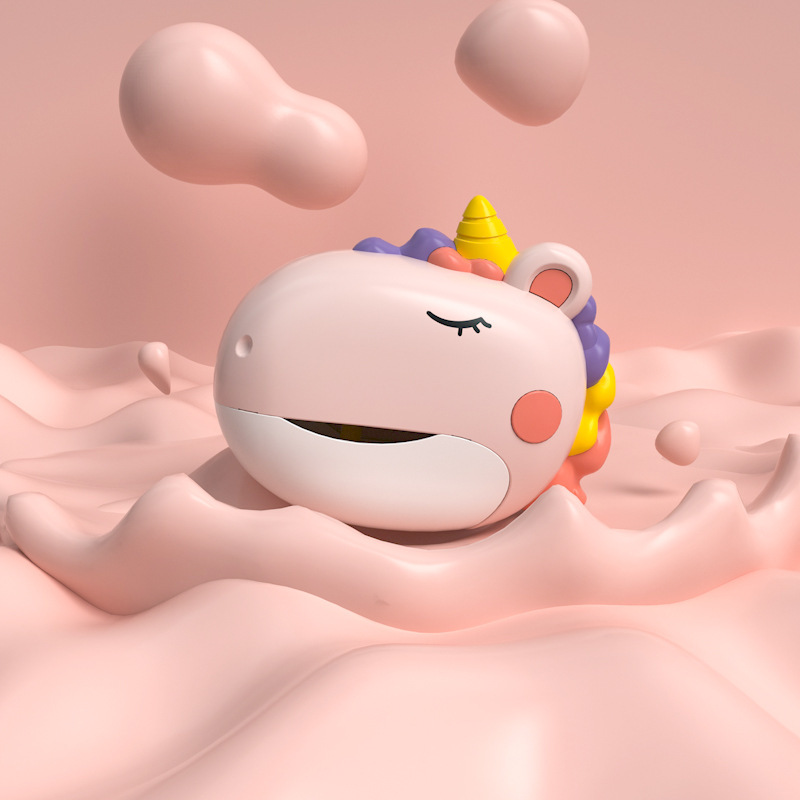 버블 유니콘 [핑크/배터리 버전] 영문 칼라 박스