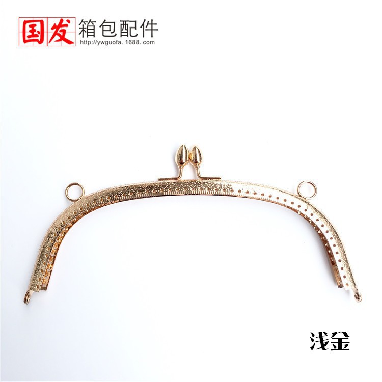 20.5CM arco convexo chile cabeza oro bronce cabeza de brotes clásicos