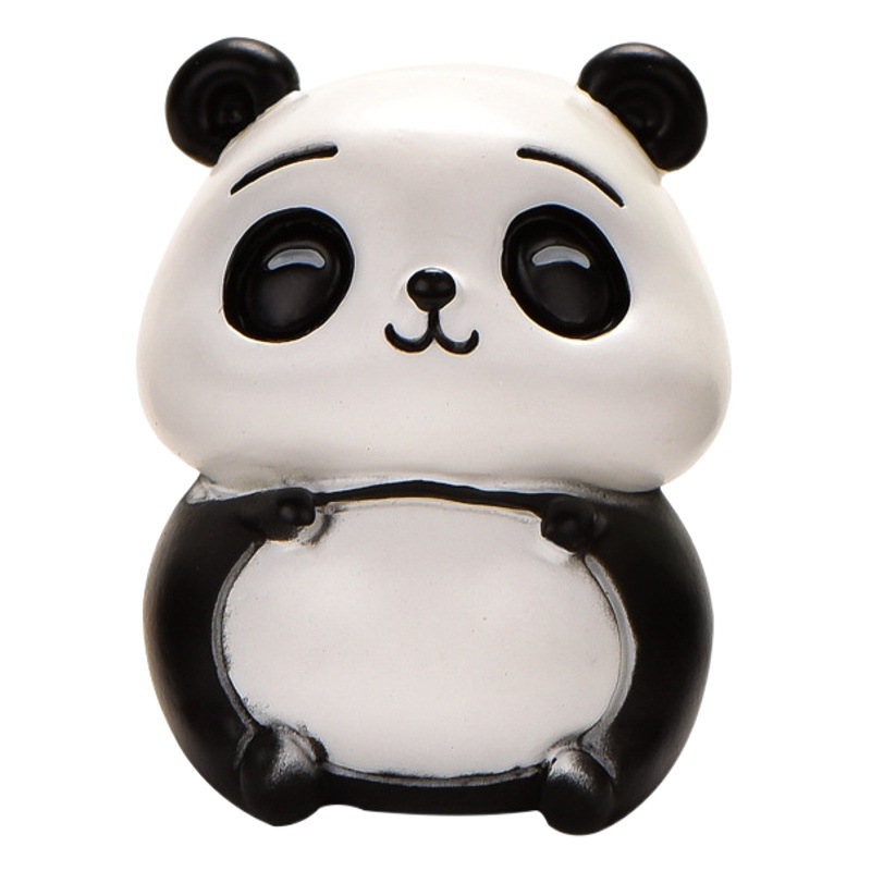 新商品のパンダシリーズの微景観園芸diy造景部品のいたずらかわいい竹パンダの置物を食べます。