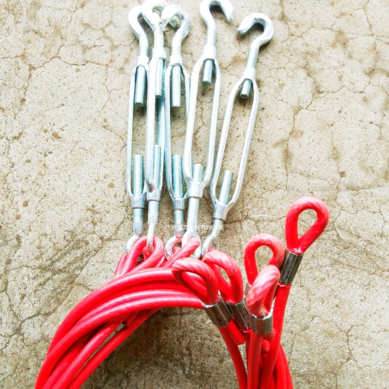 新款高栏半挂货车车厢拉绳固定货箱钢丝拉勾立柱横斜拉配件篷布用