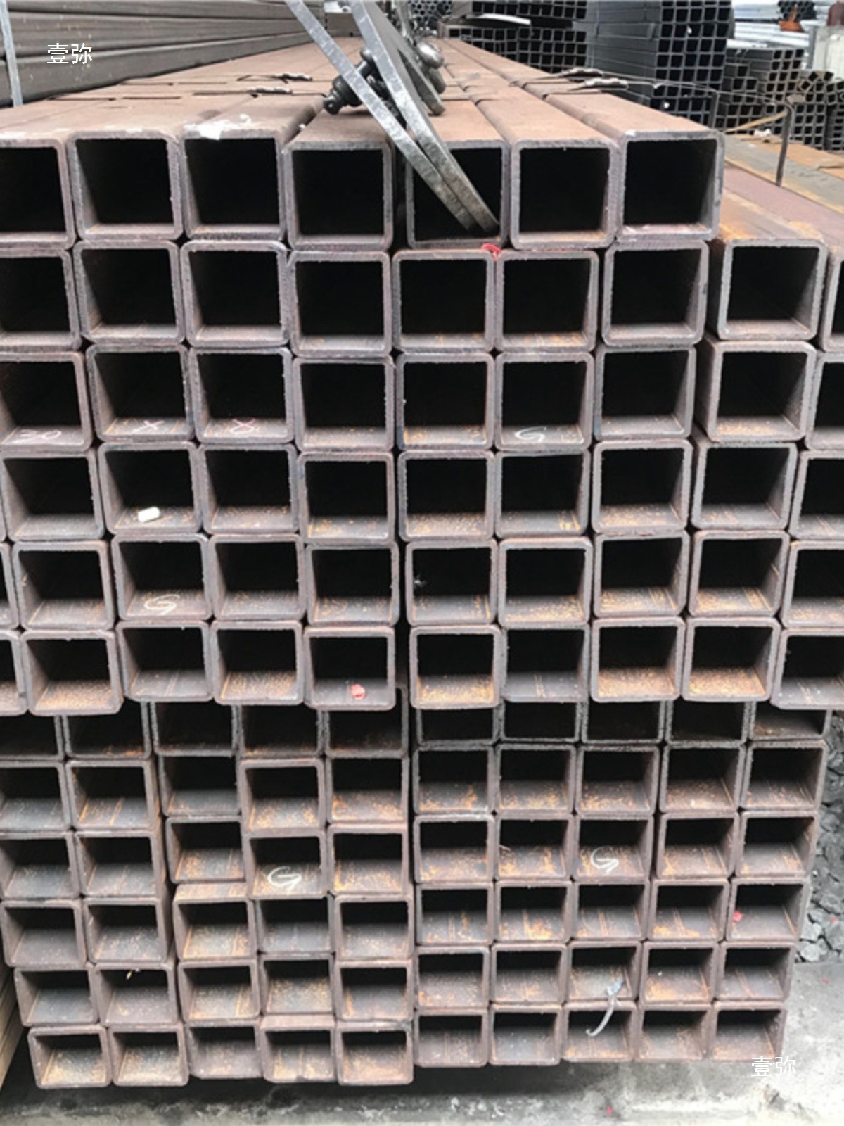 黑铁q50振鸿50佛山国标热轧235厚壁5批发b方管方通碳钢钢通钢管