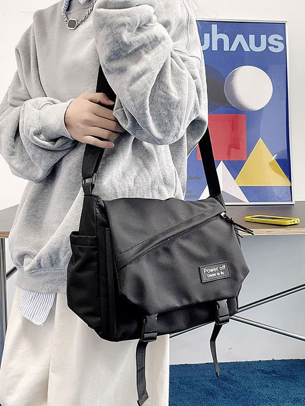 Bolso cruzado para hombre, marca de moda, estilo workwear, bolso informal japonés para hombre, bolso de hombro de gran capacidad, bolso mensajero personalizado a la moda