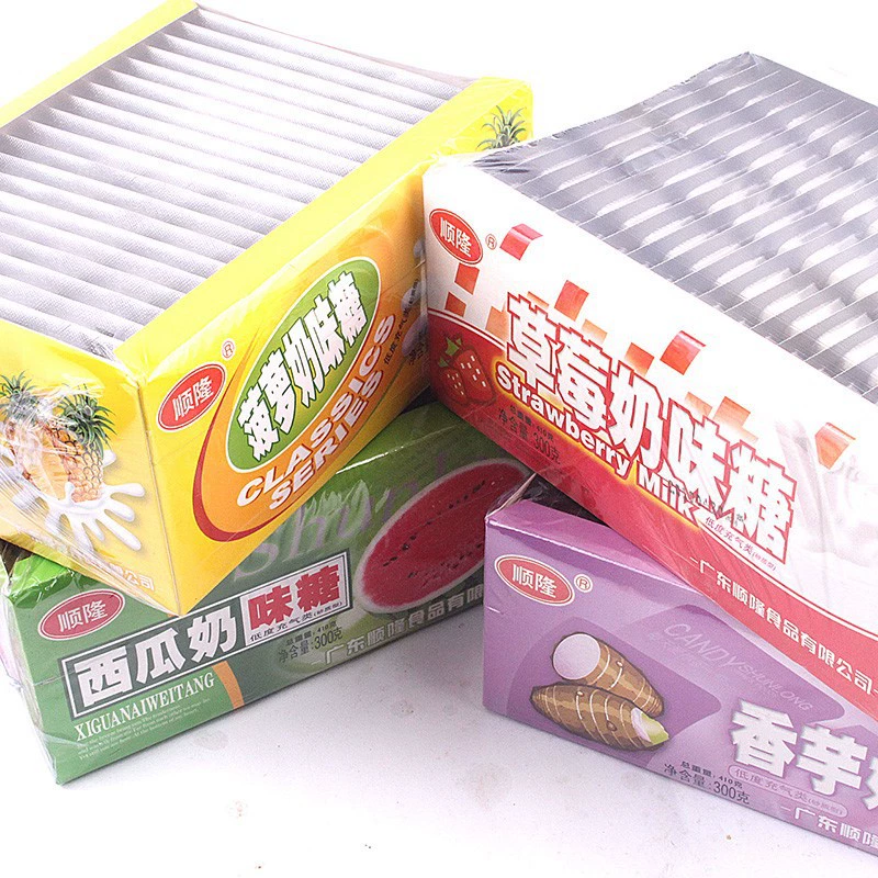 Таро Молочный сахар Аромат арбуза Молочный сахар Сэндвич 8090 После детства Ностальгические закуски Детская Конфета Фруктовая коробка