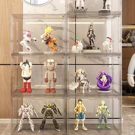 家用乐高展示柜手办收纳盒模型陈列透明展示框玩具盲盒收纳展示架