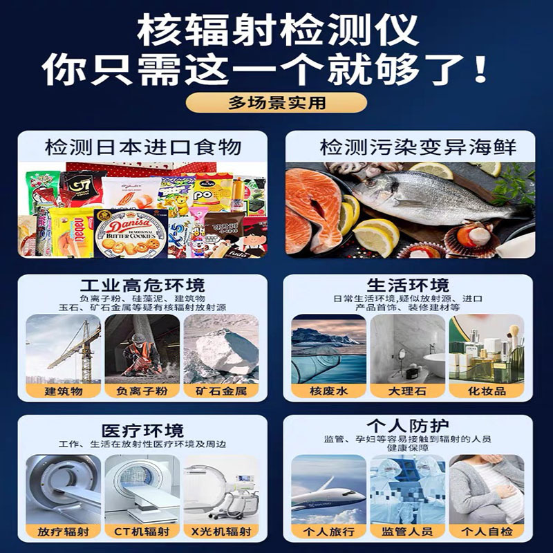 核放射検出器家庭用携帯型放射性日本海鮮食品放射線防止器蓋革カウンター|undefined