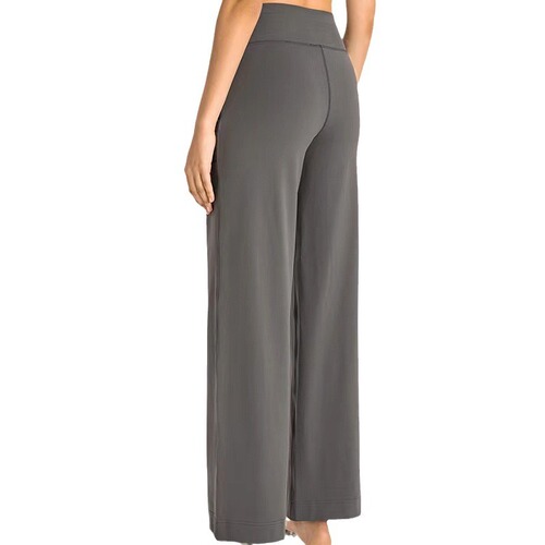 lulu yoga pants straight elastic high waist wide leg pants loose fitness running casual outdoor sports pants women autumn