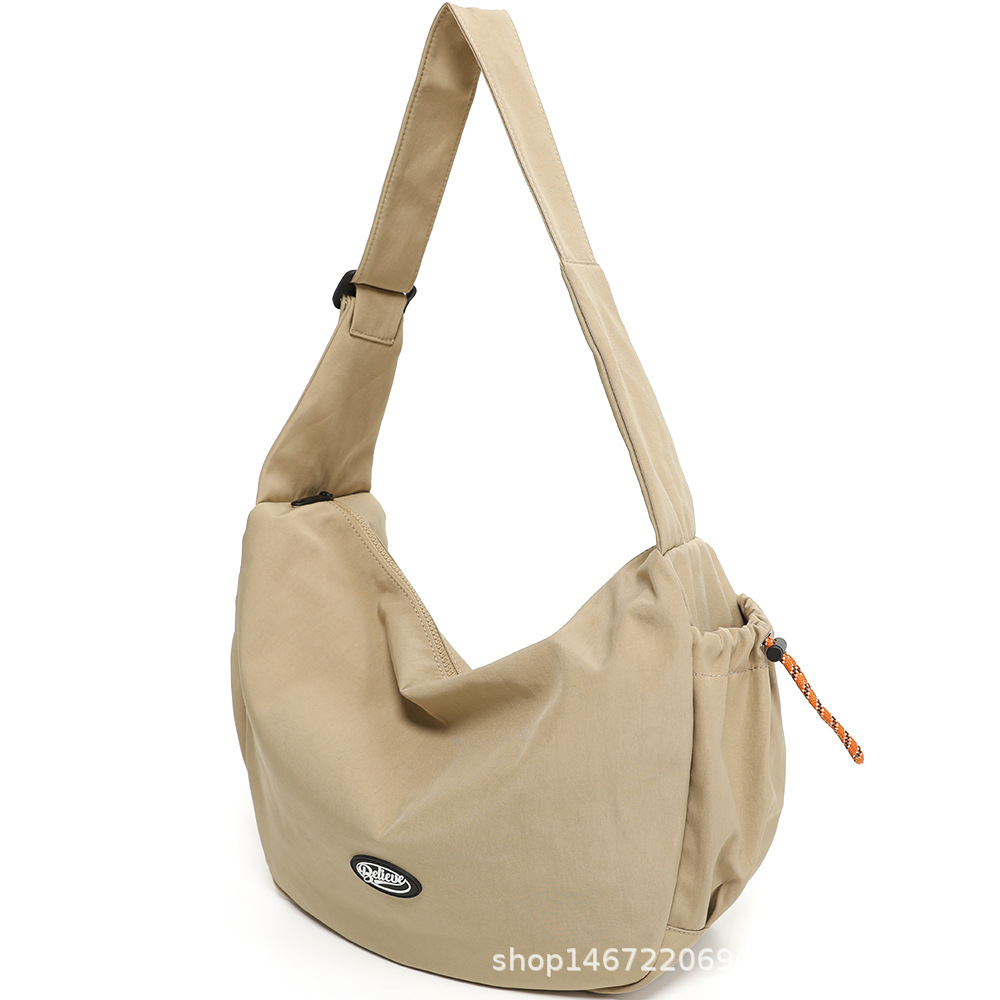 Trendy 2025 New Nylon Crossbody Bag Unisex Fashion Commuter Large Capacity Dumpling Shoulder Bag - Thumbnail 6