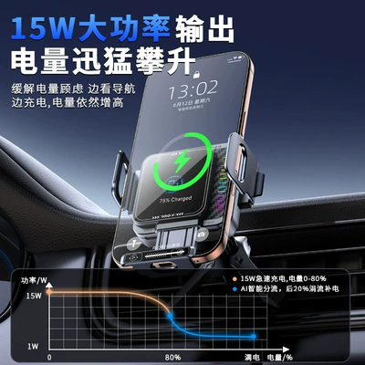 Car phone holder a 90-degree rotating base, comes with
