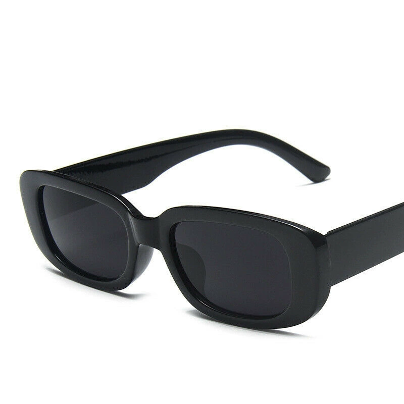 Sunglasses (TikTok) Rectangular Hip-Hop Style, Fluorescent Lenses, Solar-Activated