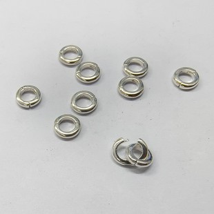 s925 sterling silver semi-bu thread hand pressure buckle bracelet buckle necklace connection buckle pendant buckle accessories DIY handmade wholesale