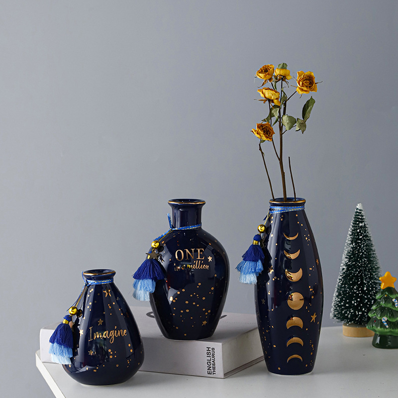 Nórdico minimalista inswind cerámica flor seca flor flor floral vase creativo para el hogar romántico decoración para el hogar decoración suave