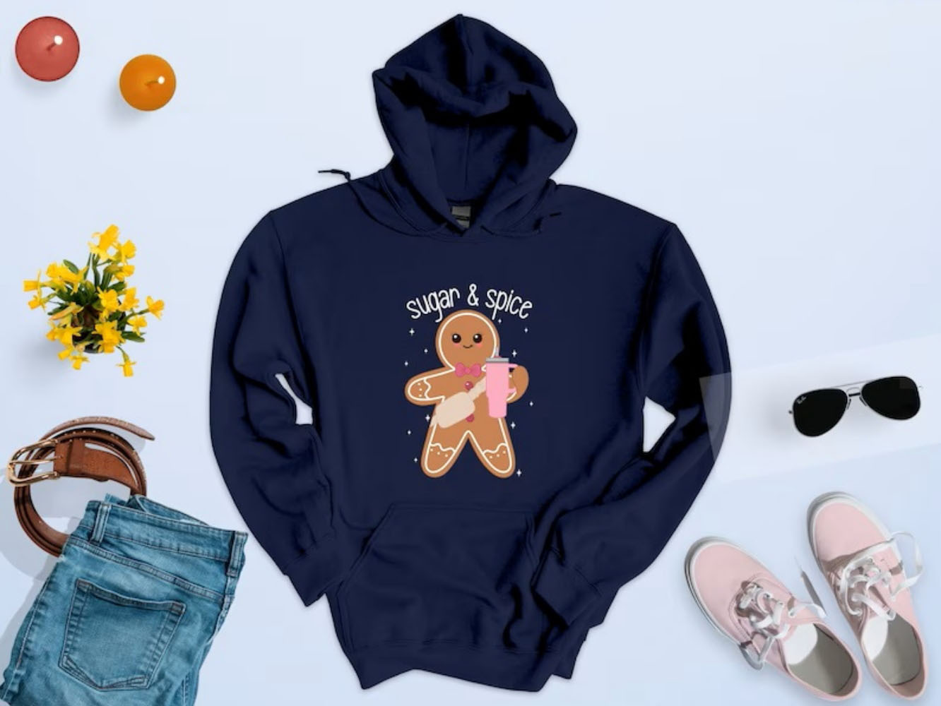 Sugar y Spice Sweatshirt Gingerbread Funny Ndy Xmas Hoodie