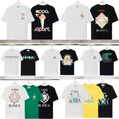 Casablanca Summer New Arrival Tropical Fruit Print Loose Fit Short Sleeve T-Shirt