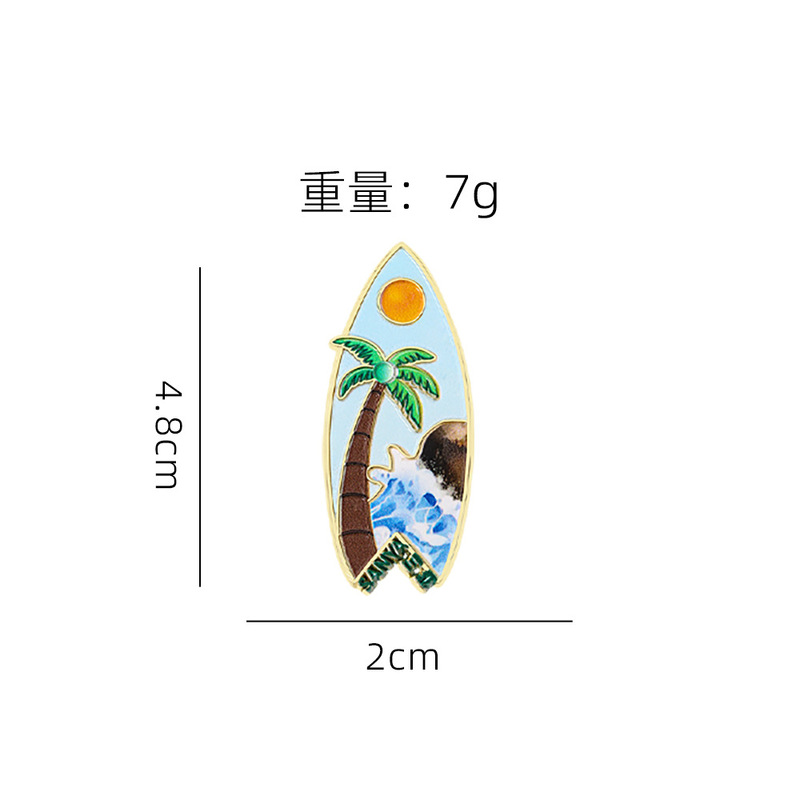 海南文化と創造的な金属製冷蔵庫マグネット、都市の観光名所を強力に吸引、三亜のかわいいココナッツの木の浮き輪磁気ステッカー|undefined