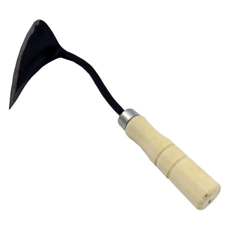 Youchuan небольшой размер деревянная ручка изогнутый треугольный наконечник мотыга Южная Корея Внешняя торговля ковка изогнутая мотыга сельскохозяйственное Садоводство инструменты для рассады