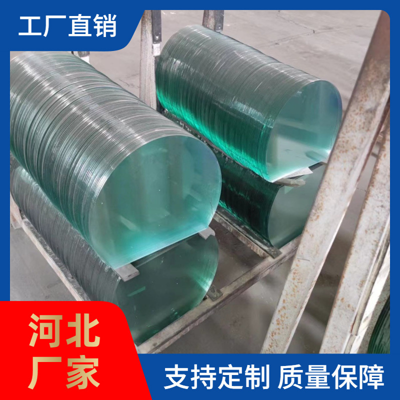 河北厂家圆形钢化玻璃鞋架玻璃地灯玻璃酒店台面家具玻璃