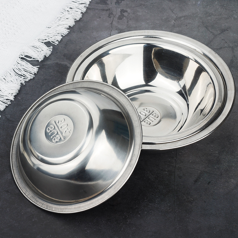 304 bolsillo para caballos, palangana de acero inoxidable, cuencos, cuencos, cuencos, cuencos de cocina, cuencos de cocina, cuencos de condimentos