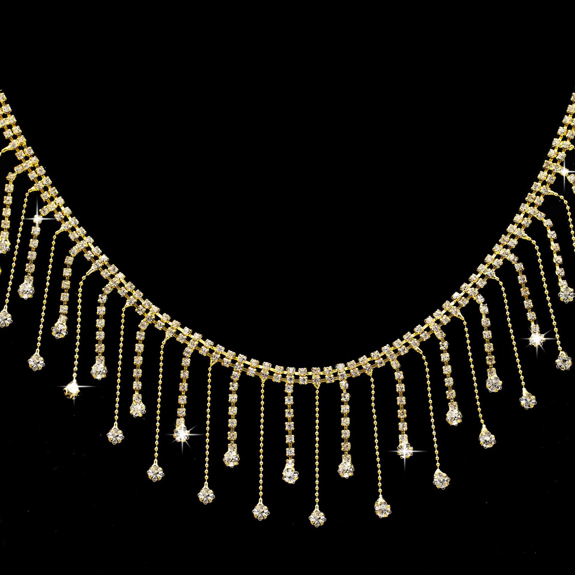 新しいドリルチェーンのフリンジチェーンDIY金色のアクセサリーの爪チェーンの装飾チェーンの溶接ドリルの服装の補助材料