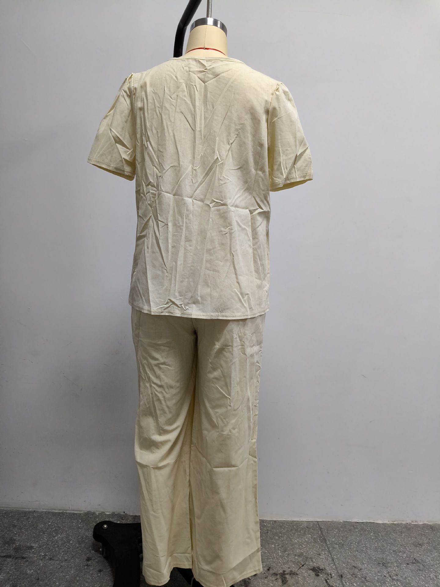 Women's Clothing Women's Imitation Cotton Linen V Neck Casual Suit Beach Vacation Style For Formal & Casual For Women_ecoleips.com