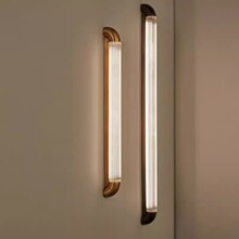 设计师款美式客厅背景墙楼梯主卧室床头装饰艺术一字条形玻璃壁灯