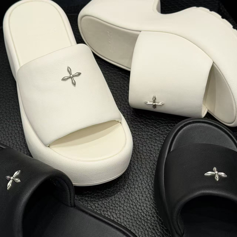 High-Quality Smfk Thick-Soled Women's Cross-Strap Outdoor Wedge Sandals Versatile Height-Increasing Slip-On Sandals 8cm High-Quality Smfk Thick-Soled Women's Cross-Strap Outdoor Wedge Sandals Versatile Height-Increasing Slip-On Sandals 8cm
