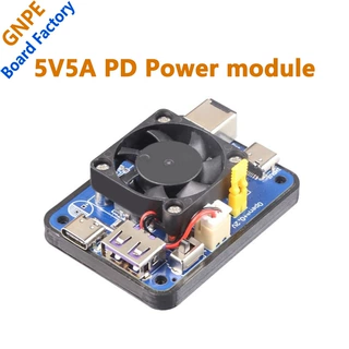 树莓派5 PD诱导电源模块5V5A双输出PD输入宽电压输入 支持Jetson