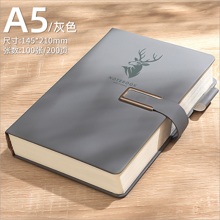 Cuadernos para negocios transfronterizos personalizables con impresión de logotipo, con cierre, apariencia de alta calidad, páginas gruesas, ideales para reuniones de alto nivel.