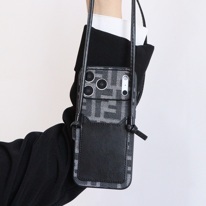 Apple 17Promax Mobile Phone Case New Model Iphone16Pro Cross-Body Strap with Lanyard 15Promax
