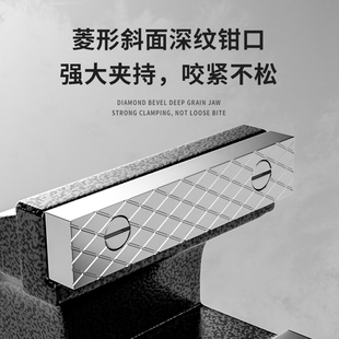 J8 Heavy-Duty Clamp Vise Multifunctional Vise Industrial-Grade Flat-Nose Vise Table Vise Table G3