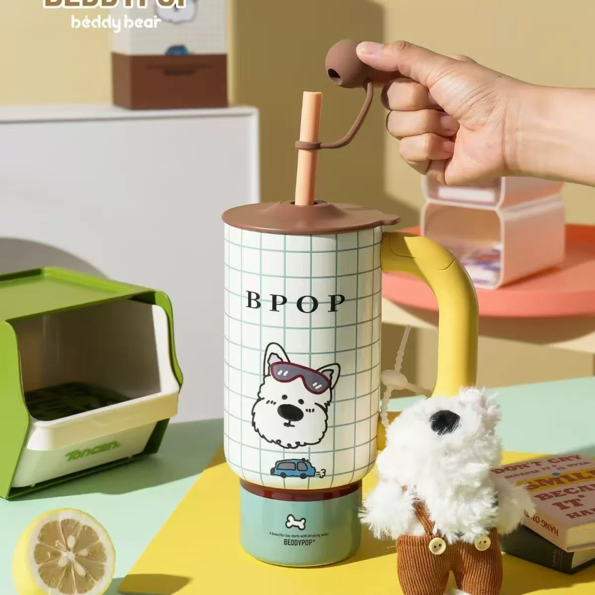 Кружка Bear Genuine высокая и огромная увлажняющая термокружка
