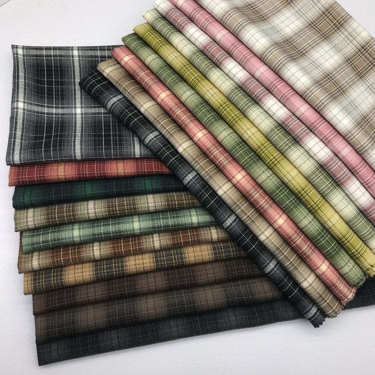 复古旗袍色织面料现货 人棉透气舒适衬衫布料 箱包布料价优