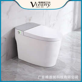 卫浴批发新款智能马桶无水箱手动翻盖一体 电动坐便器高配版