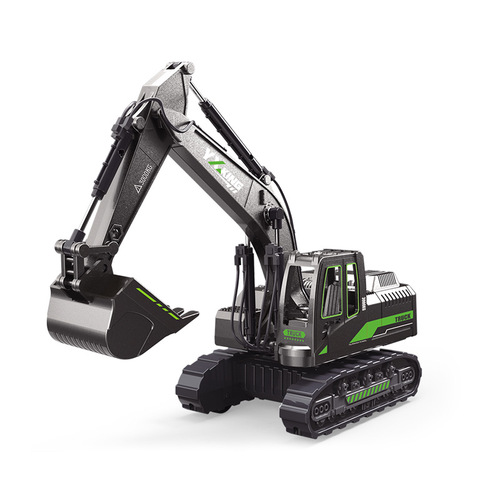 Large-Scale Inertia Engineering Vehicle Toy Car for Kids: Boy's Excavator, Earth-Boring Machine, and Claw-Grabber Simulation Model