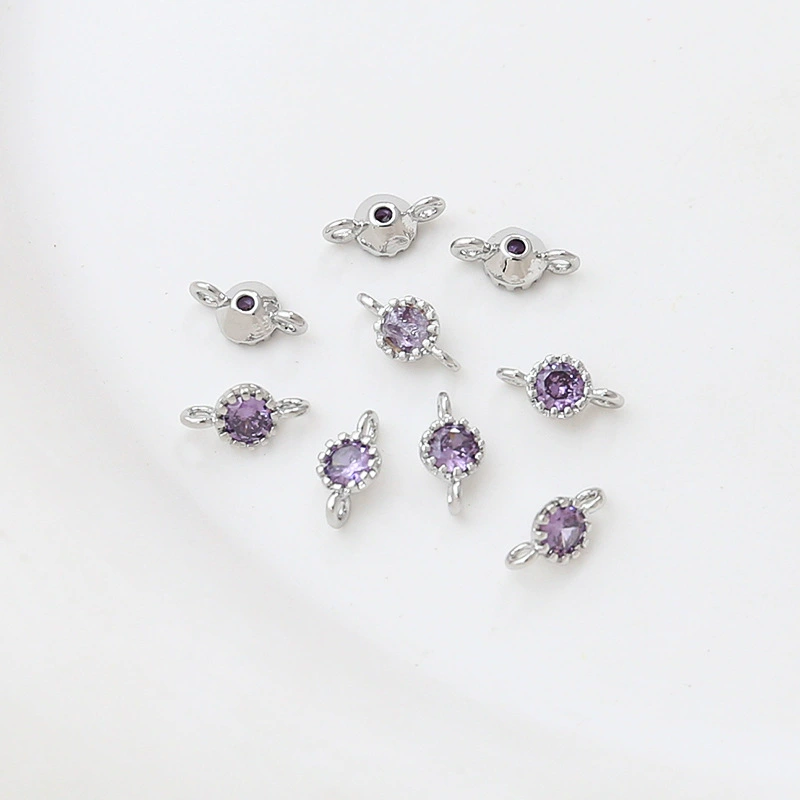 Медно-платиновый цирконий, браслет, ожерелье, цепь, серьги, аксессуар, материал, золотистый цвет