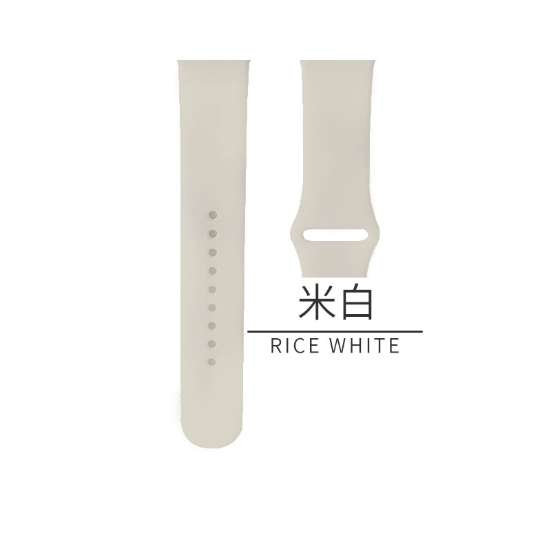 Silicone watch strap (Apple compatible), generations 1–9/SE, standard & extended, multiple colors
