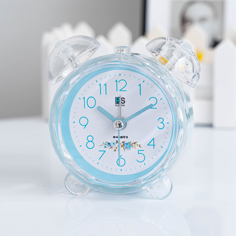 Directo de fábrica moda simple plástico color caramelo cesta dormitorio mudo despertador electrónico reloj digital