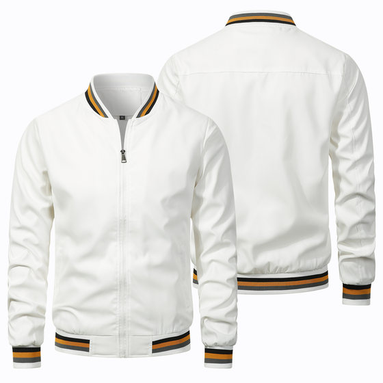 Jacket trendy men's autumn and winter new European and American casual coat fashion trend coat men's top thin wholesale jacket