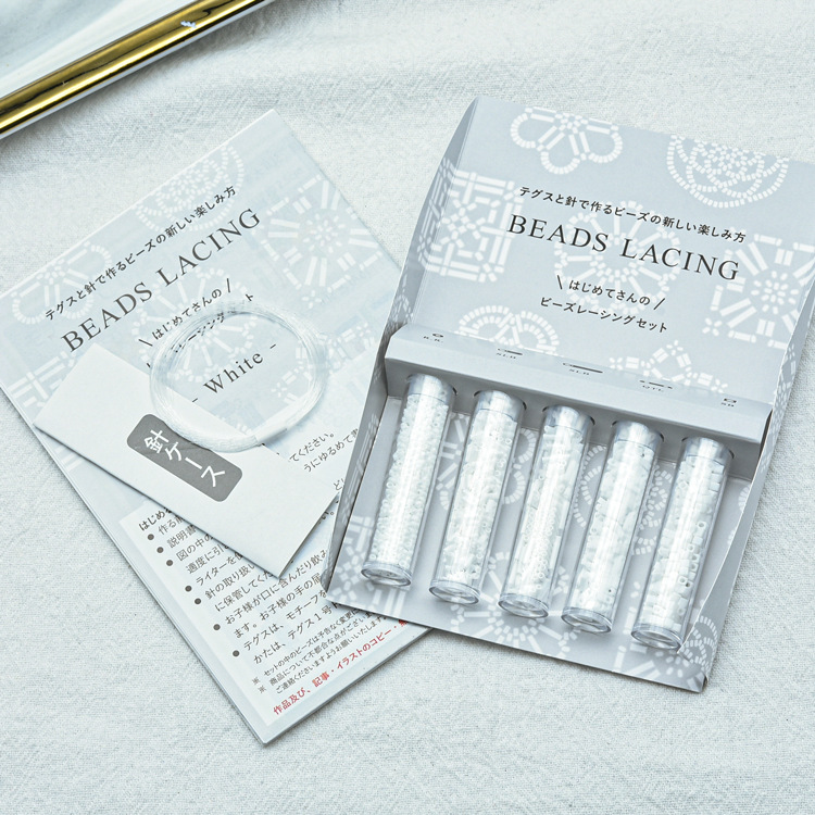 Japón importación MIYUKI material de arroz de vidrio paquete de 5 diferentes especificaciones con agujas y líneas en stock