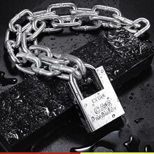 直销链条锁防盗链锁防剪铁链锁三轮车自行车摩托车电瓶车链条挂锁