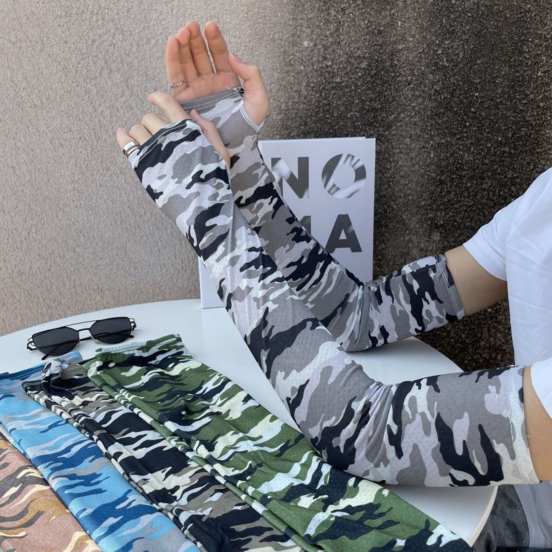 Borneol Sleeves man ultraviolet-proof lengthen camouflage summer Thin section ventilation drive a car Arm Sleevelet Manufactor