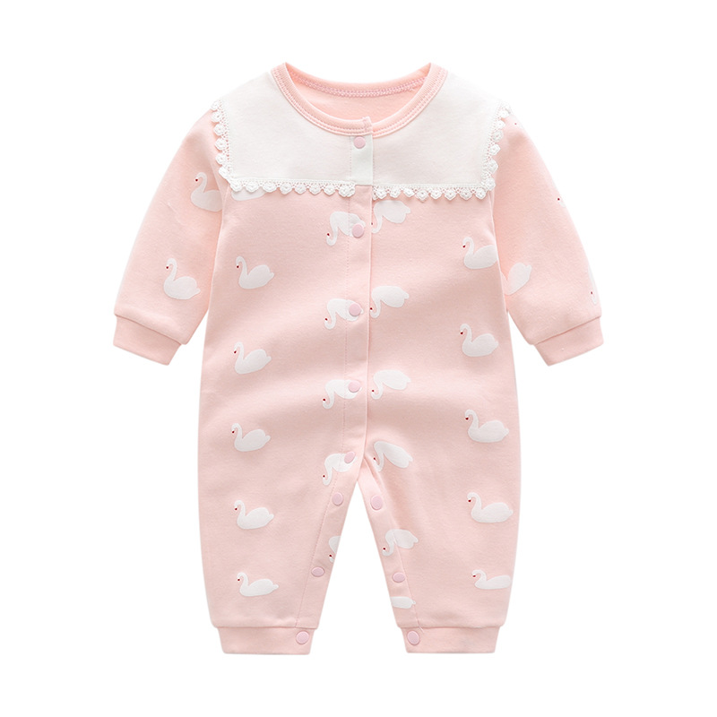 Luna Llena ropa de bebé hembra 6 meses recién nacido bebé mameluco primavera princesa primavera y verano 0-1 años bebé mono