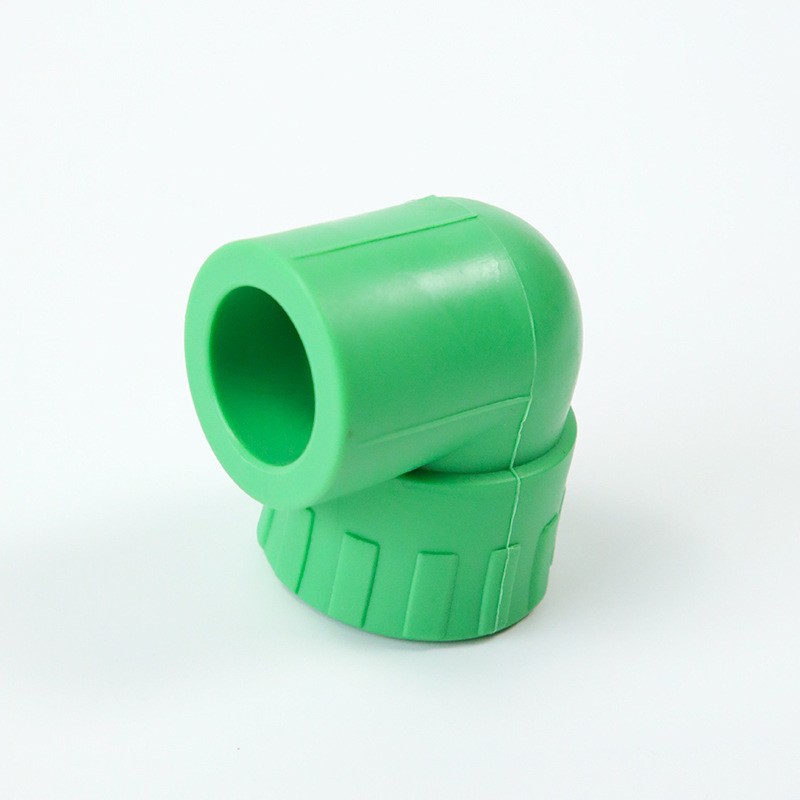 Ppr nuevo material igual diámetro reducción de alambre interno y externo codo tubo agua caliente derretimiento tubería montaje accesorios al por mayor