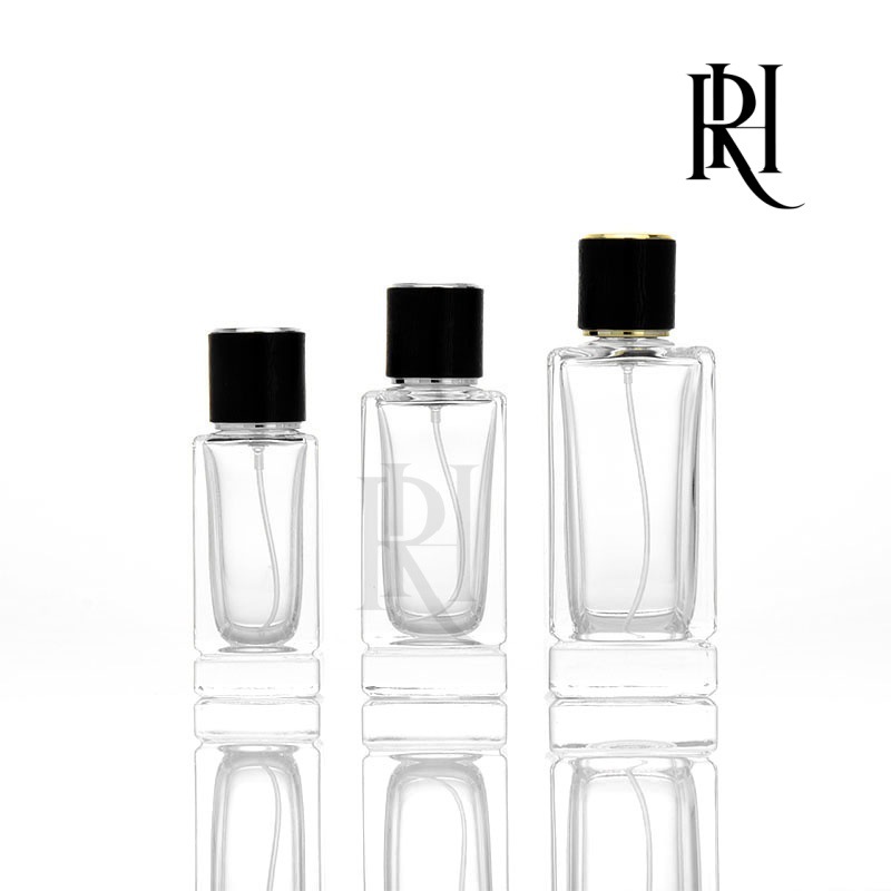 30m l50ml 100ml长方香水分装瓶玻璃瓶15卡口按压喷头香水瓶